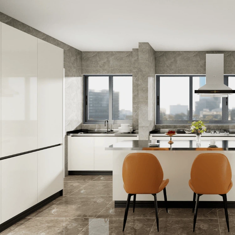 White Gloss Cupboards Kitchen 3 White Gloss Cupboards Kitchen 3